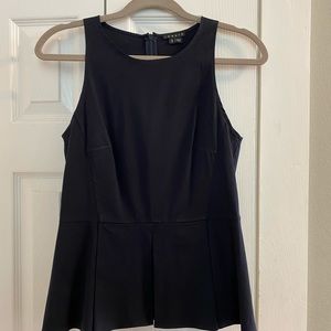Theory Georgette Sleeveless Peplum Top